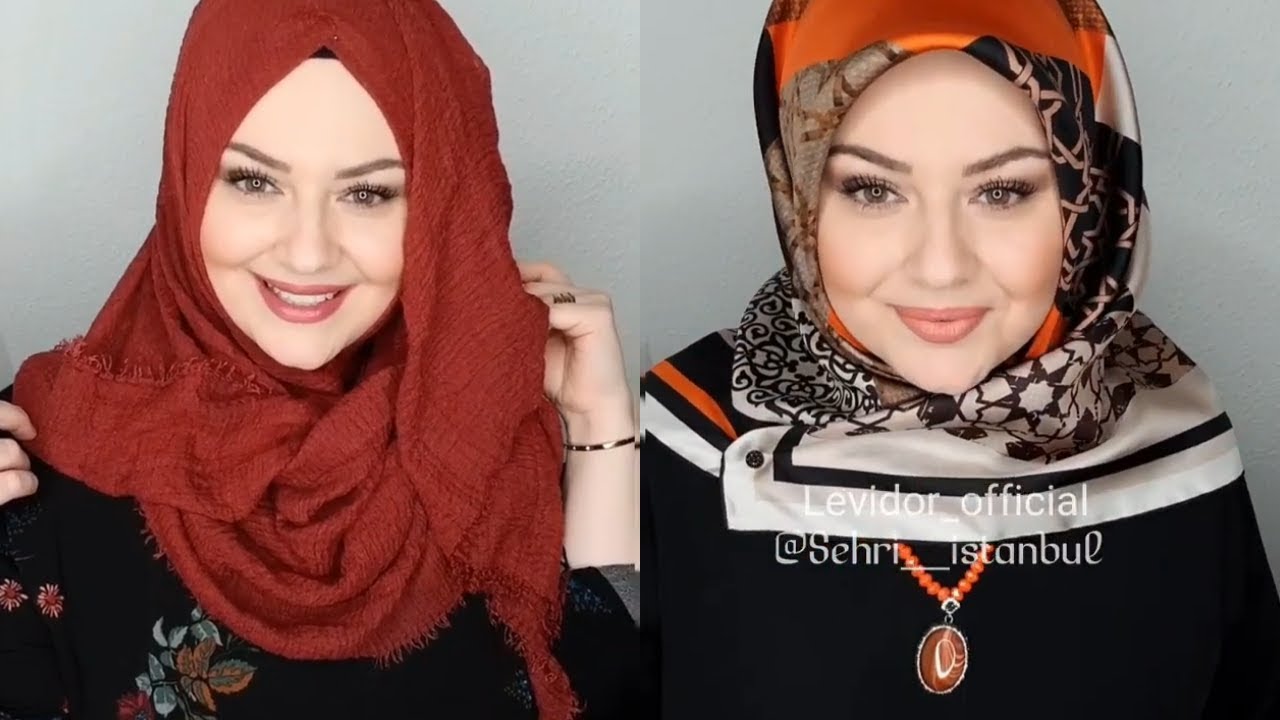 1079 10 لفات حجاب تركية - تجملي و تالقي بلفة الحجاب منار سعيد