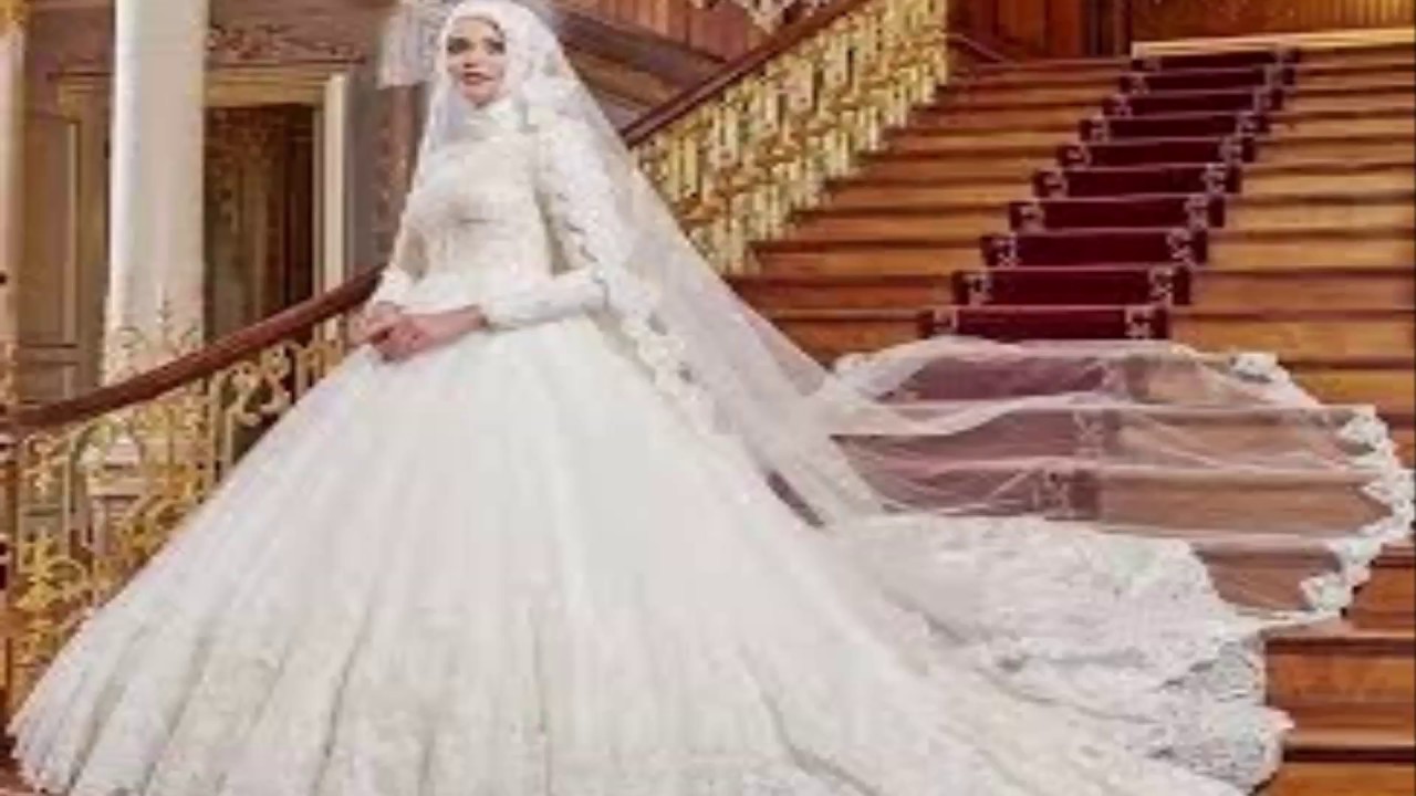 977 5 فساتين عرايس محجبات - كوني اجمل عروسة بهذه الفساتين احلام حواء